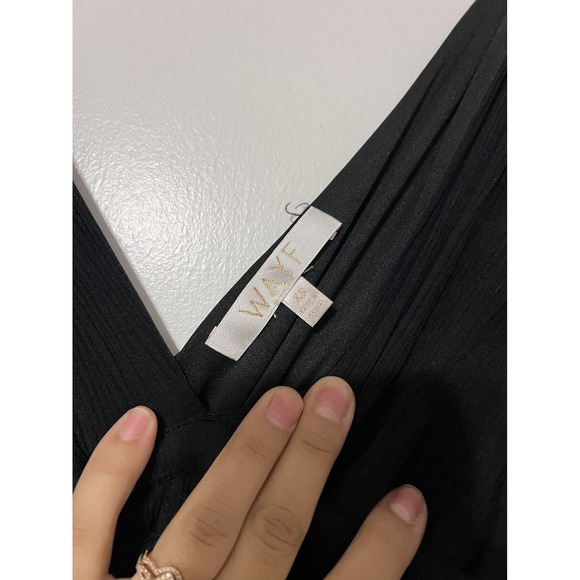 WAYF Black Plunging V-Neck Sleeveless Cut Out Gown Maxi Dress Size XS - Picture 6 of 9